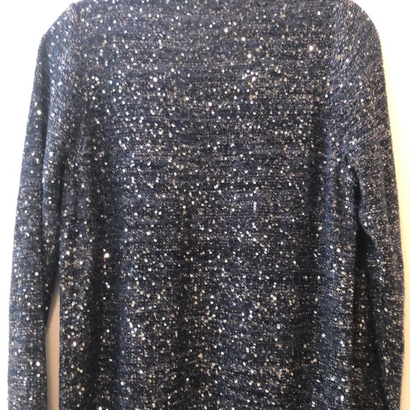 Open Front Navy Cardigan/Sweater Midi - Picture 5 of 7